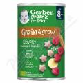 Gerber Organic kupky s malinou a bannem 35g